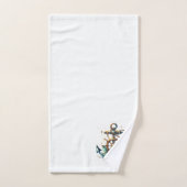 Ancre nautique et porte roue (Serviette à main)