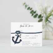 Ancre nautique et réponse de corde foncée (Debout devant)