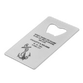 Ancre nautique Favoriser le crédit de mariage (Dos Angle)