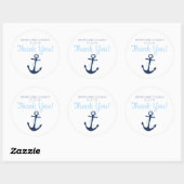 Ancre nautique Favoriser le Merci Stickers Tag (Feuille)