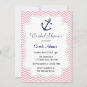 Ancre Nautique Invitation de douche nuptiale (Devant)