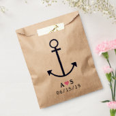Ancre nautique Mariage Favoriser Sacs Personnalisé (Scellé)