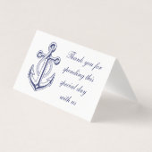 Ancre nautique marin ou Mariage de Merci océanique (Front)