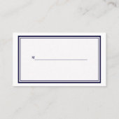 Ancre nautique Marine Bleu encadré 2 Cartes de Pla (Dos)