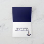 Ancre nautique Merci Notes Cartes (Intérieur)