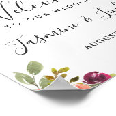 Ancre nautique moderne Affiche de bienvenue Mariag (Coin)