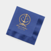 Ancre nautique Monogramme de mariage personnalisé (Gauche)