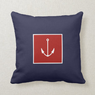 Ancre nautique Oreillers à lancer rouge de la mar
