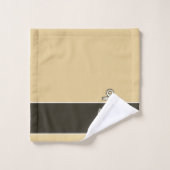 Ancre Nautique Personnalisée Tan De Sable Brown (Gant de toilette)