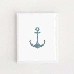 Ancre nautique, Poster d'art mural