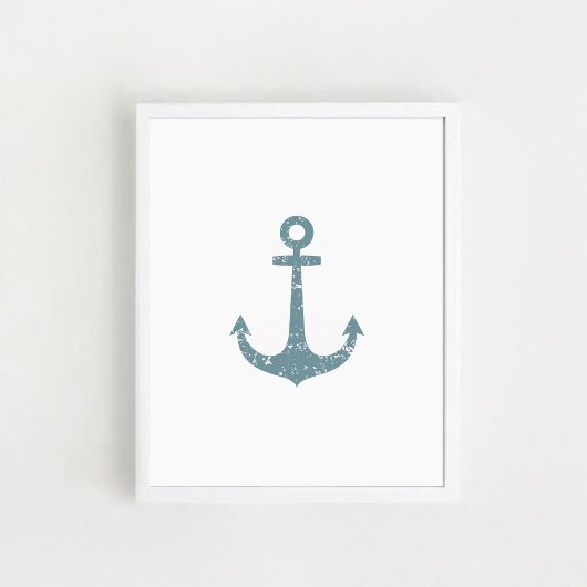 Ancre nautique, Poster d'art mural