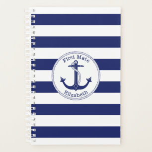 Ancre nautique Premier maté Marine Bleu Stripe