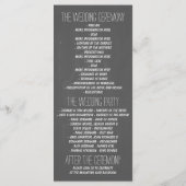 ancre nautique programme de mariage vintage tablea (Dos)