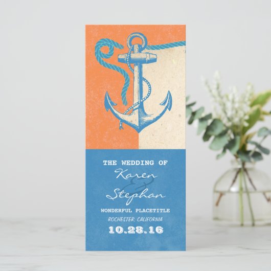 ancre nautique programmes de mariage plage (Debout devant)