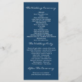 ancre nautique programmes de mariage plage (Dos)