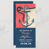 ancre nautique programmes de mariage plage (Devant / Derrière)