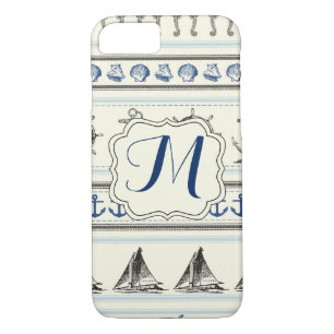 Ancre nautique Rop Monogram iPhone 7 Coque