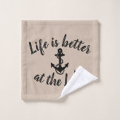 Ancre nautique + ROPE | (Gant de toilette)