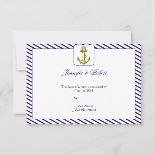 Ancre nautique sur la carte d'intervention Bleue (Devant)