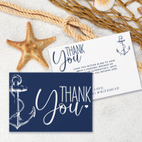 Ancre Naútque Merci Bleu Marine