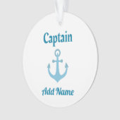 Ancre personnalisée du capitaine de bateau (devant)