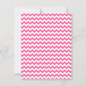 Ancre rose Chevron Monogram Invitation papeterie (Dos)