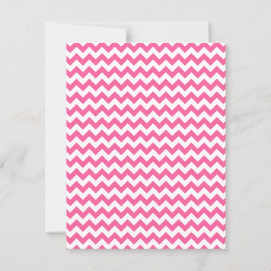 Ancre rose Chevron Monogram Invitation papeterie (Dos)