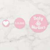 Ancre rose pâle personnalisable Confetti (Derrière)