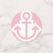 Ancre rose pâle personnalisable Confetti (Petit recto)