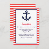 Ancre rouge, blanche et bleue - Invitation à la ré (Devant / Derrière)
