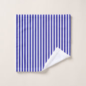 Ancre rouge Bleu Nautique (Gant de toilette)
