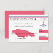Ancre RSVP Jamaica Boarding Pass (Devant / Derrière)