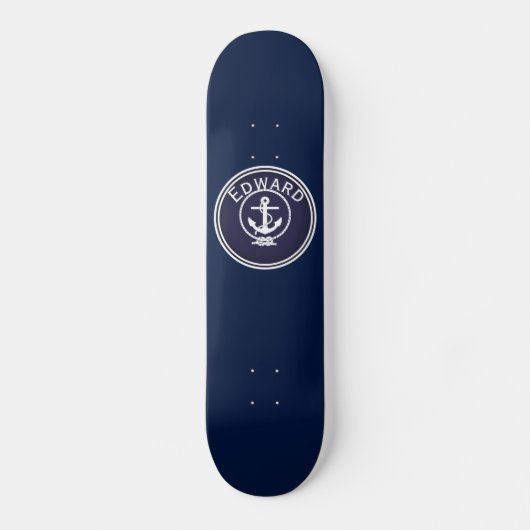 Ancre Sceau nautique Skateboard (Recto)