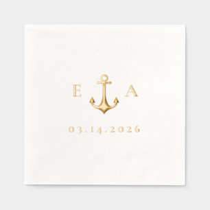 Ancre simple avec initiales et date