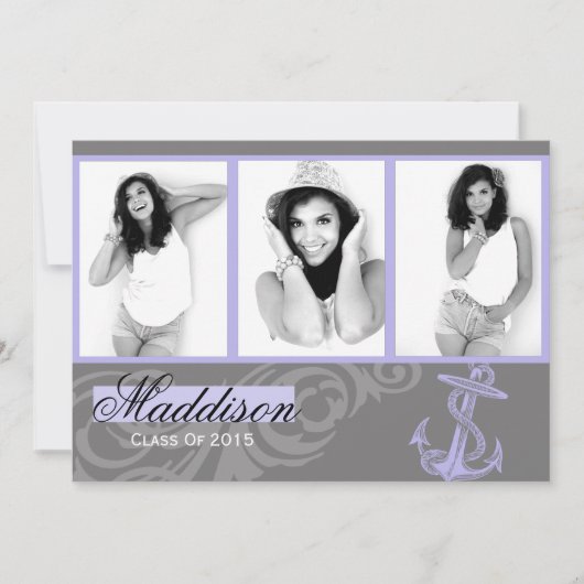 Ancre violette 2015 - Carte plat (Devant)