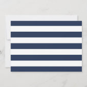 Ancres Aweigh | Invitation Baby shower nautique (Dos)