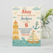 Ancres Aweigh ! Invitation Nautique (Debout devant)