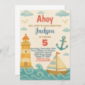 Ancres Aweigh ! Invitation Nautique (Devant / Derrière)