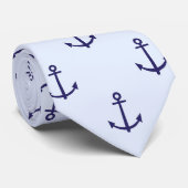 Ancres bleues Cravate masculin nautique (Roulé)