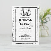 Ancres d'amour nautique Invitations de douche nupt (Debout devant)