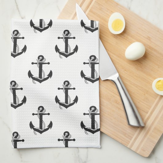 Ancres de serviettes de cuisine (Quart Plié)