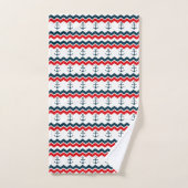 Ancres et Chevron (Serviette à main)