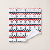 Ancres et Chevron (Gant de toilette)