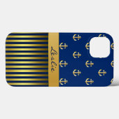 Ancres et rayures Samsung Note 4 Coque (Verso (horizontal))