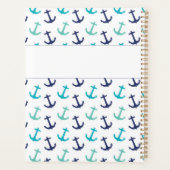 Ancres Nautiliques Monogramme Bleu Tendance (Dos)