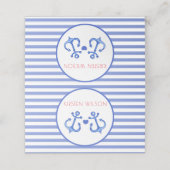 Ancres nautiques - Cartes de Mariage pliées (Extérieur déplié)
