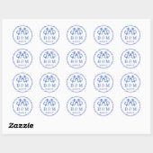 Ancres nautiques | Sticker Mariage Enveloppe Seal (Feuille)