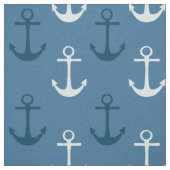 Ancres nautiques Tissu bleu (Échantillon)