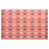 Ancres nautiques Tissu de corail (Fat Quarter)