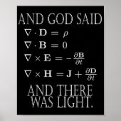 And God Said Maxwell Equation Poster (Voorkant)